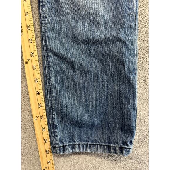 Energie Jeans Bow Mens‎ Blue 32x32 Y2K Denim Straight Faded - Picture 6 of 9